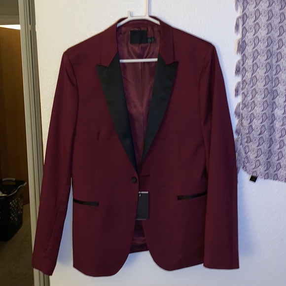 ASOS tuxedo blazer with black knot buttons and details - Picture 2 of 8